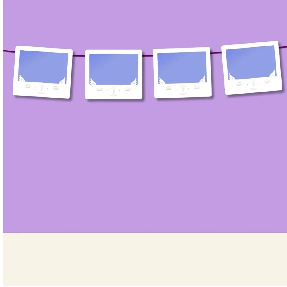 4 Photo Frames‎ Instant Landscape Friends Owl Photo Frames Bookmark Clips Folio